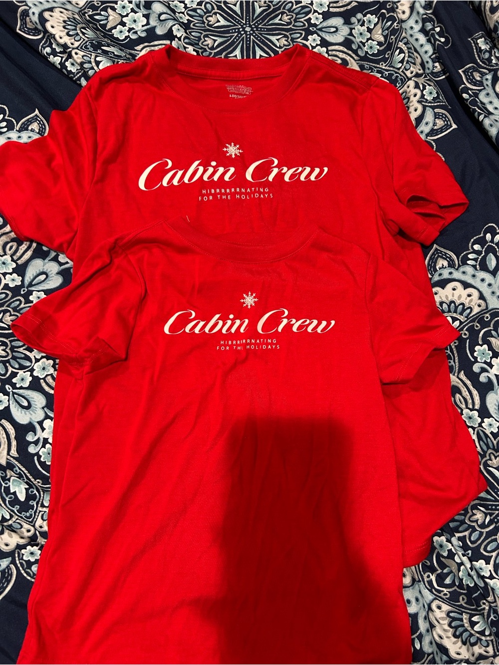 Red Graphic Crewneck T-Shirt